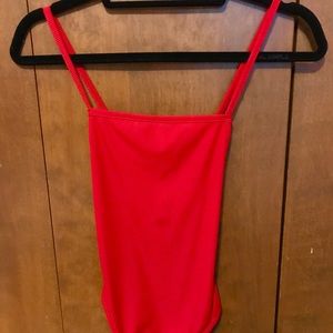 Red Nasty Gal bodysuit